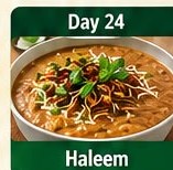 Day 24 Haleem tiffin dish