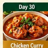 Day 30 Chicken Curry tiffin dish